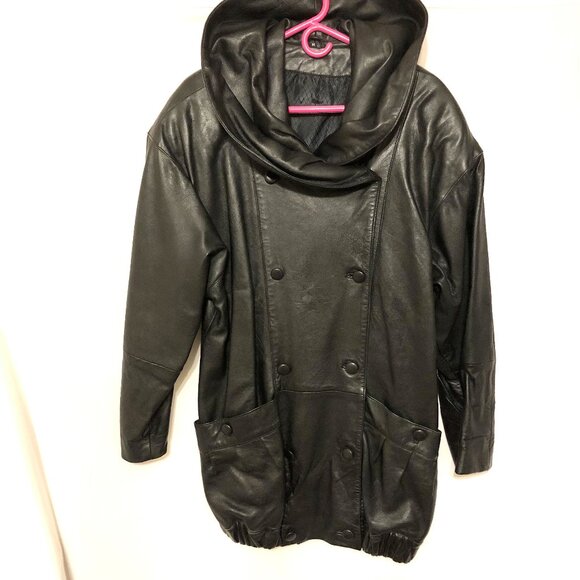 Vintage Boutique Long Leather Jacket - Picture 16 of 16